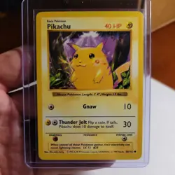 1999 Pokemon Base Set Pikachu Red Cheeks Shadowless #58/102 - Image 1