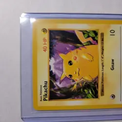 1999 Pokemon Base Set Pikachu Red Cheeks Shadowless #58/102 - Image 3