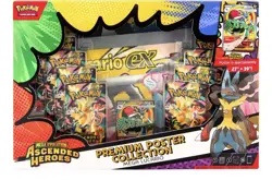 Pokemon TCG Ascended Heroes Premium Poster Collection Mega Lucario EX IN HAND - Image 1