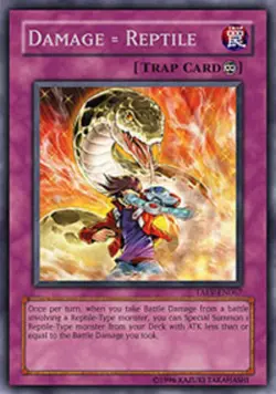 Damage = Reptile - TAEV-EN067 - Rare - 1st Edition - Lightly Played - Image 1