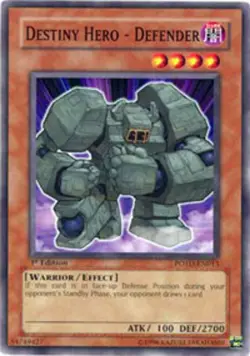 Destiny Hero - Defender - POTD-EN013 - Common - 1st Edition - Lightly Played - Image 1