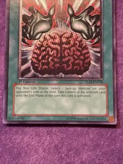 1x YuGiOh Brain Control Ultimate Rare TLM-EN038 EURO 1st Edition MP/HP - Image 3