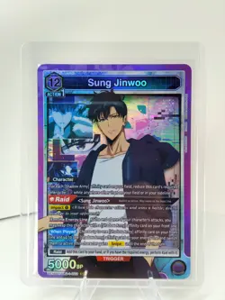 UNION ARENA SOLO LEVELING - SUNG JINWOO SR SLG-1-022 SUPER RARE - Image 1