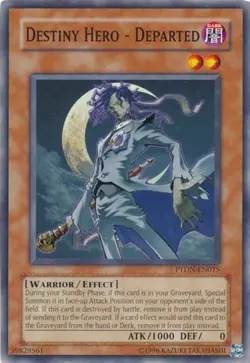 Destiny Hero - Departed - PTDN-EN015 - Common - Unlimited Edition - Lightly Play - Image 1