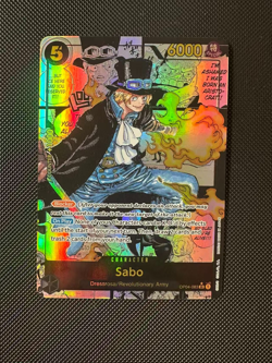 2023 One Piece English OP03-083 Sabo SR OG Manga Rare!!! - Image 1