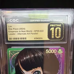 Lim Leader Alternate Art Parallel Emperors in New World OP09-022 CGC 10 Pristine - Image 3