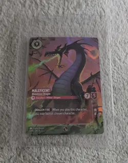 Lorcana: Maleficent - Monstrous Dragon (5/P3 Set Champs Prize) - Image 1
