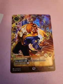 Disney Lorcana Beast - Gracious Prince (Enchanted) Fabled 224/204 N/M - Image 1