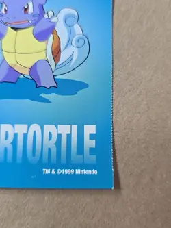 Wartortle Pokemon 1999 Game Freak Creatures 1999 Sticker Pokemon Card #08 Rare - Image 4