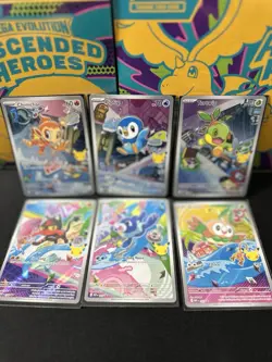 Pokemon 2026 First Partner Illustration Collection Series 1 Promos Set 6 Cards - Image 1