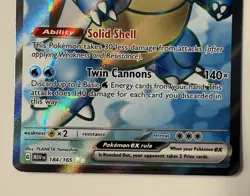 Blastoise EX 184/165 Sv: Scarlet & Violet 151 Full Art Pokemon TCG Card NM - Image 2