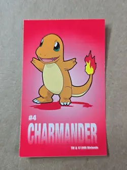 Charmander Pokemon 1999 Game Freak Creatures 1999 Sticker Pokemon Card #4 - Image 1