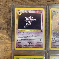Pokemon TCG Fossil HOLOS Lot Haunter Gengar Muk Magneton 4 Cards LP or better! - Image 2