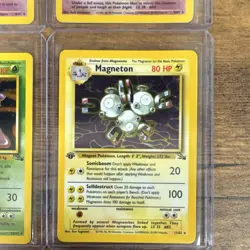 Pokemon TCG Fossil HOLOS Lot Haunter Gengar Muk Magneton 4 Cards LP or better! - Image 5
