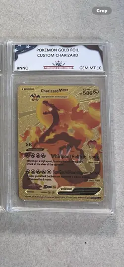 Pokemon Charizard VMAX #SMP26-44 *RARE* Graded GEM MT 10 Gold Foil Fan Art Card - Image 1