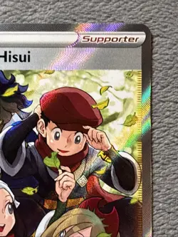 Friends in Hisui 148/159 Full Art Trainer Pokemon Card Holo Texture Crown Zenith - Image 4