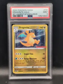 Dragonite 131/195 - GAMESTOP PROMO - Silver Tempest - PSA 9 MINT - Pokemon Card - Image 1