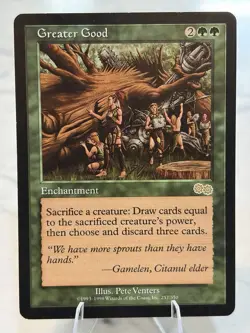MTG Greater Good Urza's Saga Regular Card Magic The Gathering LP/NM - Image 1