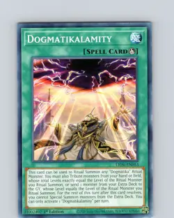 Yu-Gi-Oh TCG Dogmatikalamity LIOV-EN053 1st Edition Regular Common Card NM - Image 1