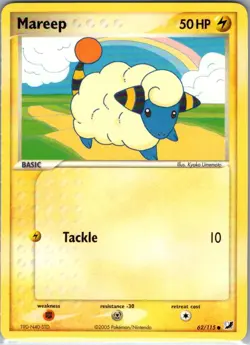Mareep 62/115 Non Holo Unseen Forces - Pokemon Card - NM - Image 1