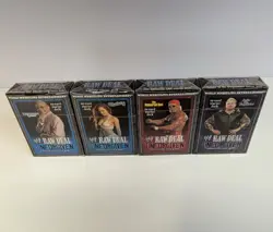 4X RAW DEAL Sealed Card Deck Lot UNFORGIVEN WWE WWF CCG Hulk Christy - Image 1