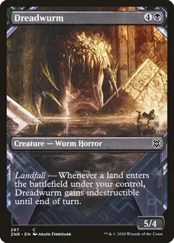 Showcase DREADWURM x4 mtg NM-M Zendikar Rising 4 Common - Image 1