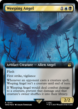 Weeping Angel (Extended Art Surge 1044) FOIL Doctor Who HEAVILY PLD ABUGames - Image 1