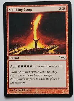 Mtg 🔥🔥 Seething Song 🔥🔥 Mirrodin MT/NM Regular Magic The Gathering - Image 1