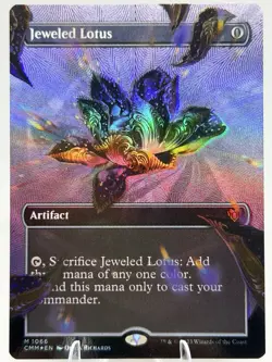 Jeweled Lotus TEXTURED FOIL Commander Masters MTG NM 1066 - Image 1