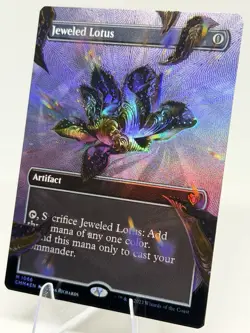 Jeweled Lotus TEXTURED FOIL Commander Masters MTG NM 1066 - Image 2