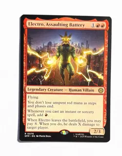 Electro, Assaulting Battery ~ Magic MTG Spider-Man ~ Mythic 0076 - Image 1