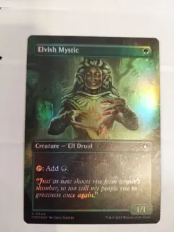 Elvish Mystic (Borderless) Commander Masters Foil - Image 1