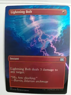 Lightning Bolt (Borderless) Double Masters 2022 Foil - Image 1