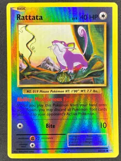 Pokemon Rattata Reverse Holo 66/108 EVO Evolutions LP/NM - Image 1
