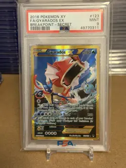 Pokemon Gyarados EX TCG 123/122 XY Breakpoint 2016 Secret Holo Rare Card PSA 9 - Image 1