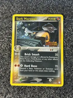 Pokemon Team Rocket Returns Dark Marowak Holo Rare Reverse Stamped 7/109 NM - Image 1
