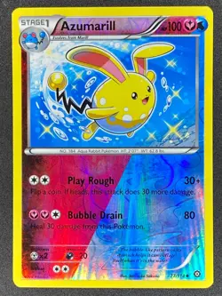 Pokemon Azumarill Reverse Holo 77/114 STS Steam Siege NM - Image 1