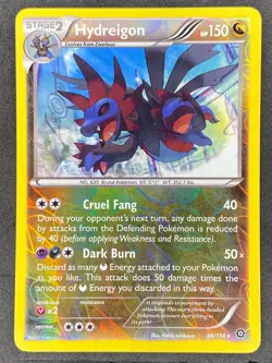 Pokemon Hydreigon Reverse Holo 86/114 STS Steam Siege LP/NM - Image 1