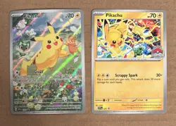 POKEMON TCG PIKACHU Black Star Promo Cards SVP 088 & World Championship SVP 225 - Image 2