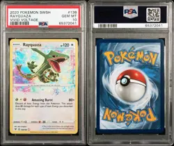 Rayquaza Amazing Rare 2020 Pokemon Sword & Shield Vivid Voltage #138/185 PSA 10 - Image 2