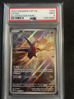 Pokemon Latinos Illustration Holo Card 203/191 Surging Sparks PSA9 - Image 1