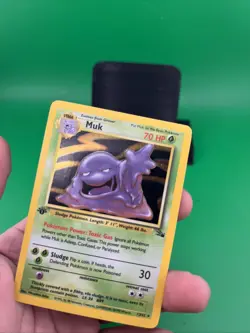 Pokemon Card Muk 13/62 Fossil Set 1st Edition Holo Foil Lightly Played - Image 5