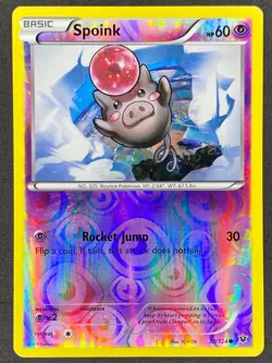 Pokemon Spoink Reverse Holo 30/124 FCO Fates Collide NM - Image 1