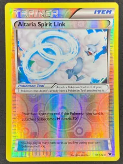 Pokemon Altaria Spirit Link Reverse Holo 91/124 FCO Fates Collide LP/NM - Image 1