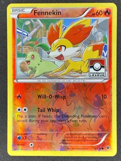 Pokemon Fennekin League Promo 11/124 FCO Fates Collide LP/NM - Image 1