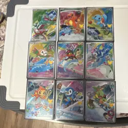 Pokemon First Partner Illustration box ALL PROMOS (9 cards) - Image 1