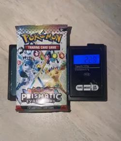God PackU 🔥22.9g🔥 VERY HEAVY Prismatic Evolutions Pokemon Sealed Booster Pack - Image 1