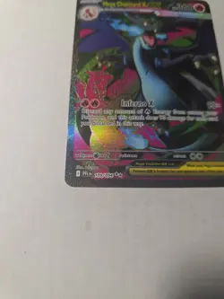 Mega Charizard X Ex 109/94 Ultra Rare Full Art Phantasmal Flames Pokemon Clean - Image 5