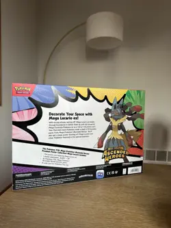 Pokemon TCG Ascended Heroes Premium Poster Collection Mega Lucario EX IN HAND - Image 2
