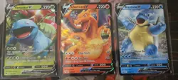 Charizard V & Blastoise V & Venusaur V 019/189 NM Ultra Rare Pokemon NM Kanto - Image 1
